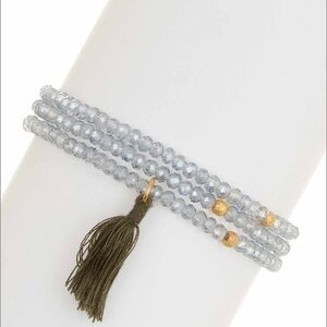 🌷New Beautiful Crystals tassel bracelet JA3A